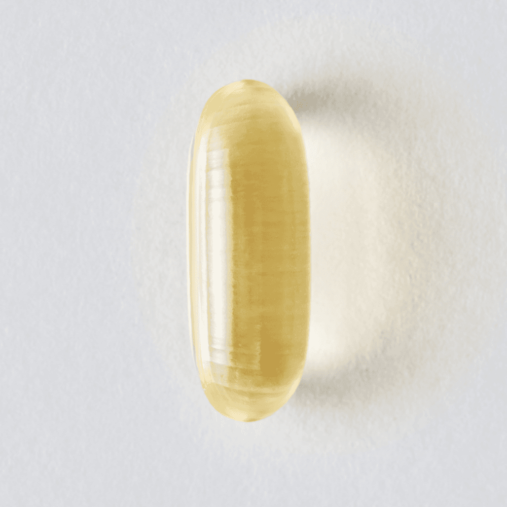 A single Sports Research Vegan Omega-3 softgel.